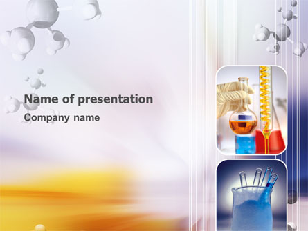 Chemical Laboratory Presentation Template, Master Slide