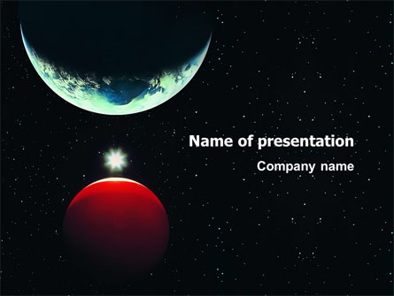 Red Planet Presentation Template, Master Slide