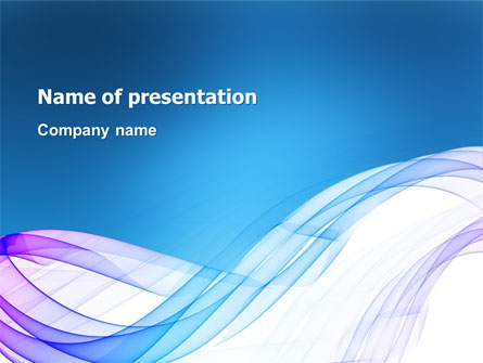 Blue Veil Presentation Template, Master Slide