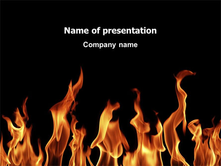 Fire Presentation Template, Master Slide