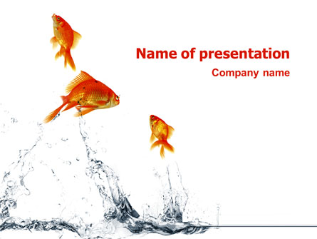 Jumping Goldfish Presentation Template, Master Slide