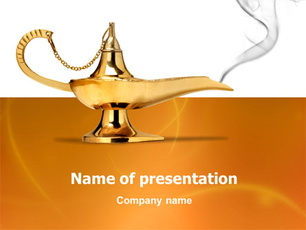 Genie Lamp Presentation Template, Master Slide