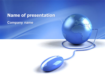 Computerized World Presentation Template, Master Slide