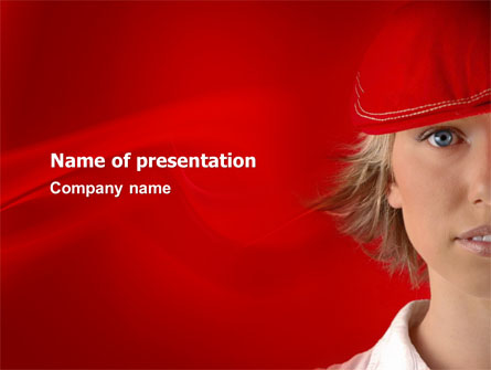 Lady in Red Presentation Template, Master Slide