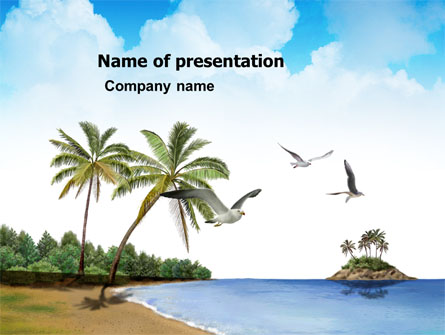Tropic Island Presentation Template, Master Slide