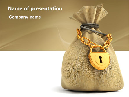 Bag Of Wealth Presentation Template, Master Slide