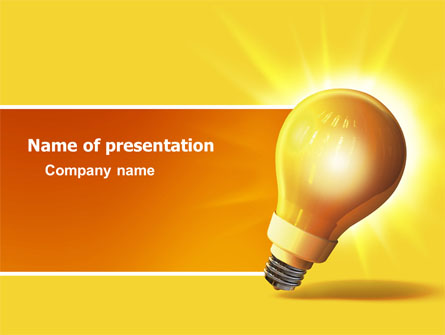 Bright Idea Presentation Template, Master Slide