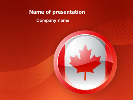 Canada Sign Presentation Template, Master Slide