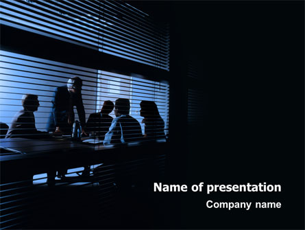 Presentation At The Business Meeting Room Presentation Template, Master Slide