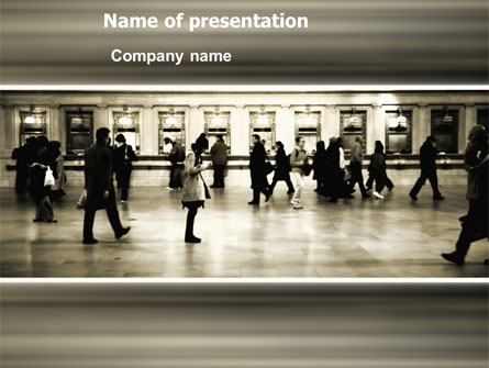 Movement On Platform Presentation Template, Master Slide