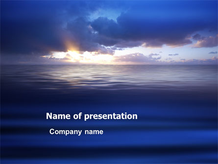 Sea Water Presentation Template, Master Slide