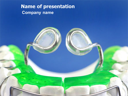 Teeth Braces Presentation Template, Master Slide
