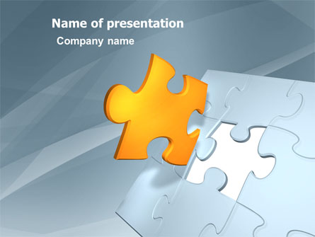Piece of Puzzle Presentation Template, Master Slide