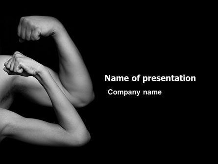 Muscles Presentation Template, Master Slide