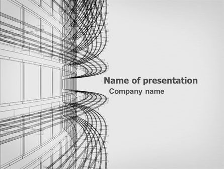 3D Architecture Projecting Presentation Template, Master Slide