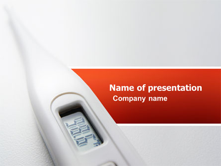 Electronic Thermometer Presentation Template, Master Slide