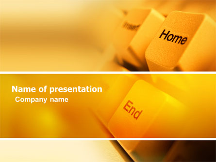 Keyboard Buttons Presentation Template, Master Slide