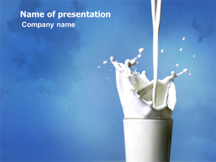 Glass Of Milk Presentation Template, Master Slide