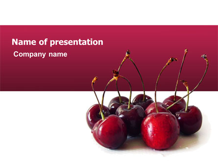 Ripe Cherries Presentation Template, Master Slide