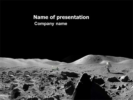 Moon Landscape Presentation Template, Master Slide