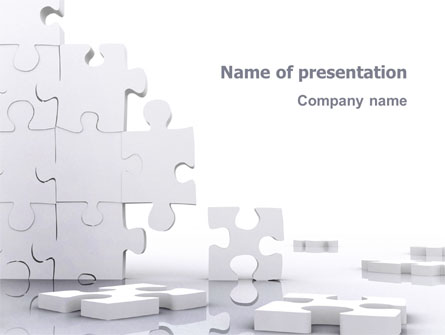 Puzzle Wall Presentation Template, Master Slide