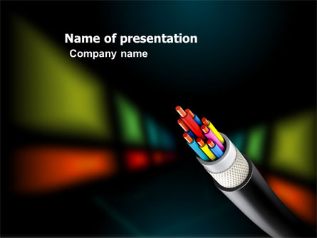 Fiber Optics Presentation Template, Master Slide