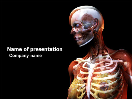 Female Anatomy Breast And Facial Bones Presentation Template, Master Slide