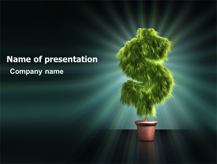 Green Dollar Breeding Presentation Template, Master Slide
