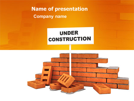 Under Construction Presentation Template, Master Slide