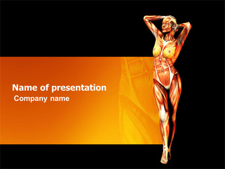 Female Body Anatomy Presentation Template, Master Slide