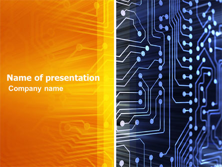 Circuit Board Presentation Template, Master Slide