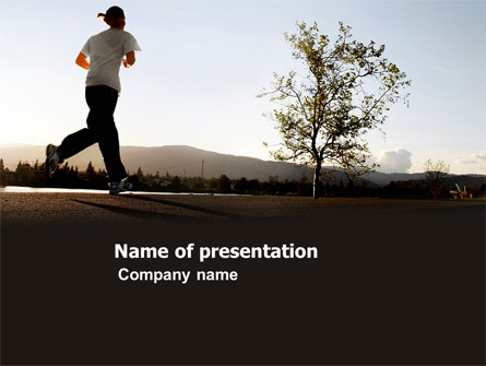 Morning Jogging Presentation Template, Master Slide