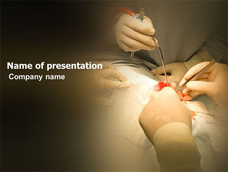 Surgery In Progress Presentation Template, Master Slide