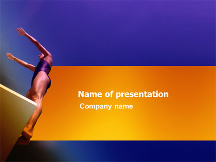 Diving Sport Presentation Template, Master Slide