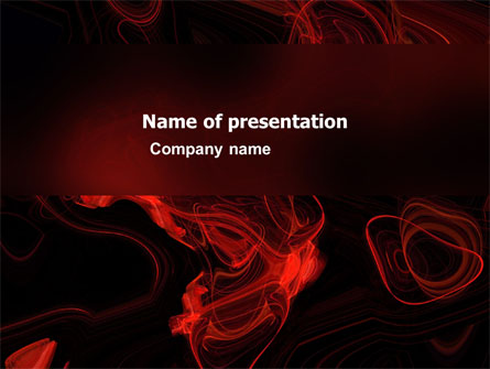 Red Curls Presentation Template, Master Slide