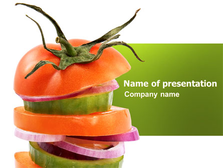 Fresh Vegetables Presentation Template, Master Slide