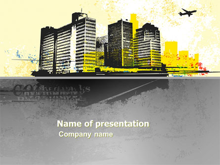 Urban Buildings Presentation Template, Master Slide