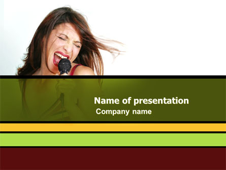 Singing Presentation Template, Master Slide