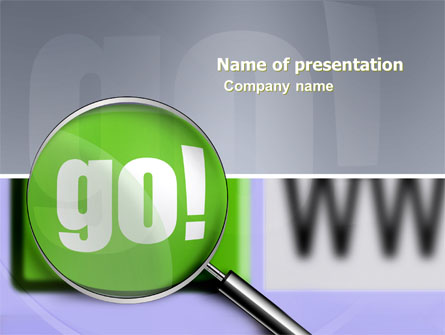 Search Engine Presentation Template, Master Slide