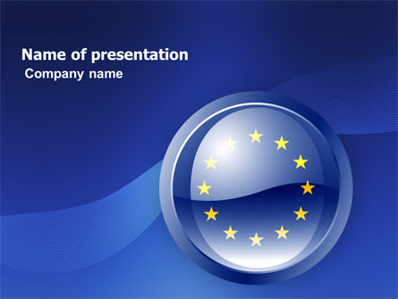 European Union Sign Presentation Template, Master Slide