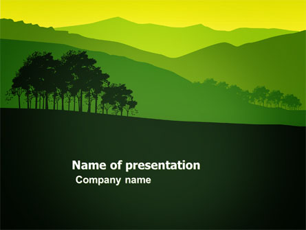 Mountain Landscape Presentation Template, Master Slide