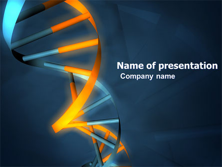 Genes In DNA Presentation Template, Master Slide