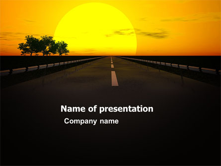 Sunset Highway Presentation Template, Master Slide