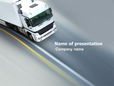 Freight Service Presentation Template, Master Slide