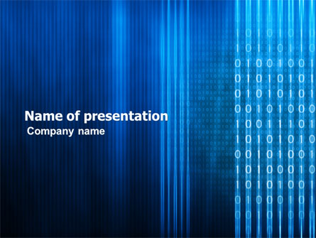 Blue Code Presentation Template, Master Slide
