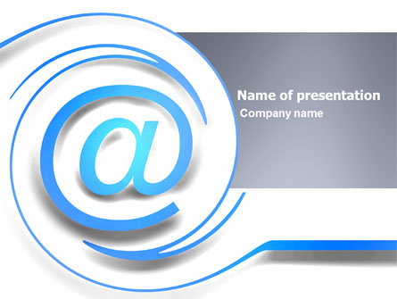 Modern Communication Via Email Presentation Template, Master Slide