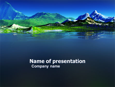 Mountain Lake Presentation Template, Master Slide
