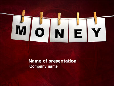Money Cleaning Presentation Template, Master Slide