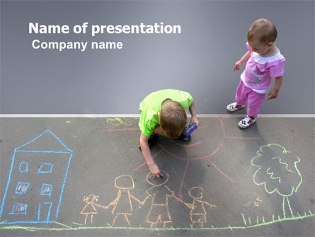 Street Drawings Presentation Template, Master Slide