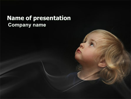 Child Listens Presentation Template, Master Slide